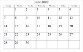 June 2011 Calendar