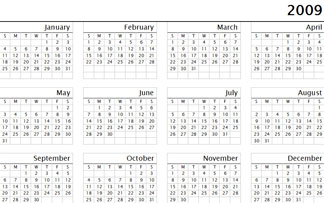Blank Yearly Calendar on Blank Yearly Calendar