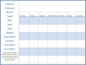 Preschool Calendars