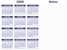 2015 Blank Calendar