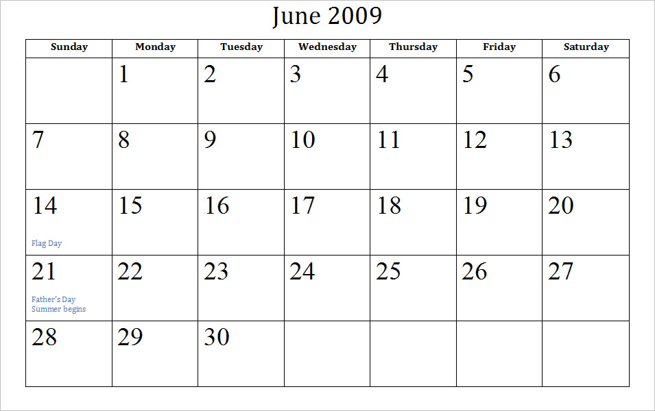 2009 Archive Calendars
